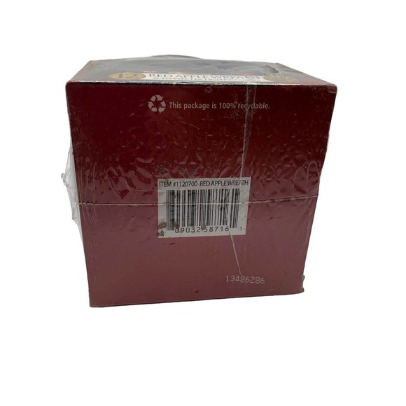 NWT YANKEE CANDLE 2013 SNOWMAN TART WARMER WITH 12 Apple Wreath Tea Lights - Picture 6 of 7